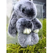 澳洲 小兔子 装死兔 獭毛兔子钥匙链 15cm（颜色请联系客服确认，留言备注）